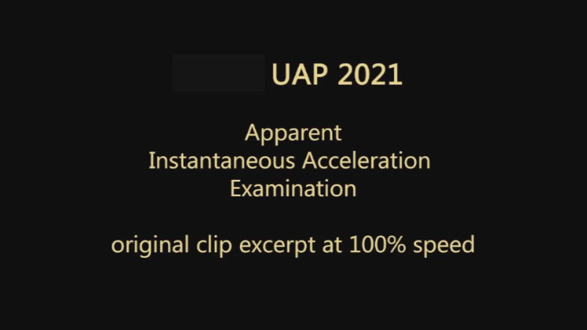 Syrian UAP instant acceleration: what the 2026 video actually shows official video thumbnail